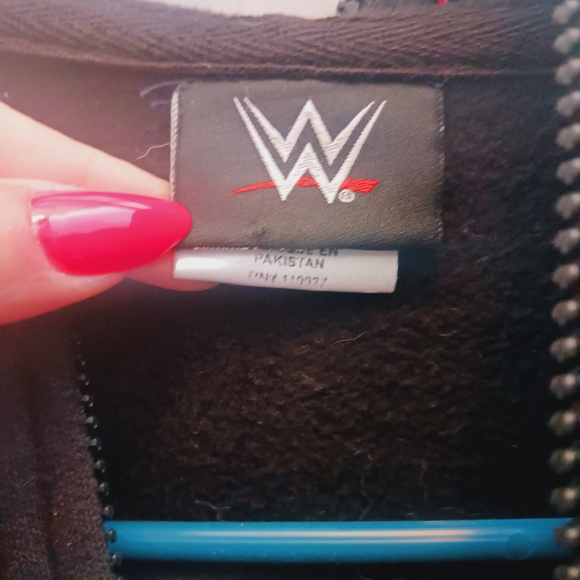 WWE Black and Red Zip Up Sweater - Picture 3 of 12